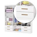 Ver imagem 6 de Guarda-Roupa Infantil com 6 Portas e 4 Gavetas 177cm Multimóveis CR35560 Branco