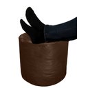 Ver imagem 5 de Descanso de Pé Peseira Cheia Puff Redondo Macio Ergonômico Marrom