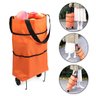Sacola Carrinho De Compras Dobrável 3 em 1 Bolsa Com Rodas CL Kit com 2 - 2
