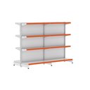 Ver imagem 1 de Kit 2 Módulos de Gôndolas Centro 1,37 Fit40 Amapá Expositor Branco