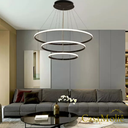 Ver imagem 6 de Lustre Led Moderno Pendente Preto C/ Controle 80cm 113w