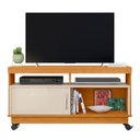 Ver imagem 1 de Rack Bancada de Tv 50 Pol 121cm Rute Z10 Off/cinamomo - Mpozenato