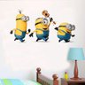 Adesivo de Parede Infantil Minions e Violão-Gigante 165x85cm - 1