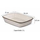 Ver imagem 2 de Jogo com 4 Travessas Refratárias Oxford Tango Maresia 2l 34x21x6,5cm
