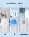 Ver imagem 2 de Takywep Ar Condicionado Portátil 8000 Btu Branco 28 M² 3 em 1