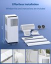 Ver mais imagens de Takywep Ar Condicionado Portátil 8000 Btu Branco 28 M² 3 em 1