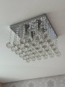 Ver imagem 5 de Lustre De Cristal Legítimo K9 Para Quarto Sala Base 30x30cm