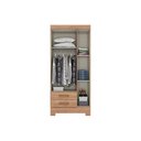 Ver imagem 5 de Guarda Roupa Solteiro 3 Portas e 2 Gavetas C/ Pés Briz Be16 Branco - Henn