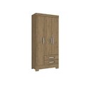 Ver imagem 7 de Guarda Roupa Solteiro 3 Portas e 2 Gavetas C/ Pés Briz Be16 Branco - Henn
