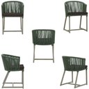 Ver imagem 5 de Mesa com 4 Cadeiras e Noronha Estofado 9 Trama Original Verde