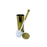 Kit Lavabo Inox Dourado Lixeira 20L e Escova Sanitaria France Fineza - 4