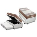 Ver imagem 1 de Cama Box Baú C/auxiliar Solteiro: Colchão Espuma Probel D33 / Ep Plus Pillow + Base White(88x188)