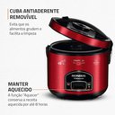 Ver imagem 3 de Panela Elétrica de Arroz Mondial Pratic 10i Premium Vermelho/inox 700w 220v - Pe-46-10x