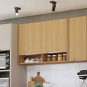 Ver imagem 5 de Armário Aéreo para Cozinha 120 cm 100% MDF 2 Portas Lumen Freijó