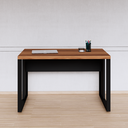 Ver imagem 4 de Mesa para Escritório Diretor com Tampo 120cm Preto e Marrom Yescasa