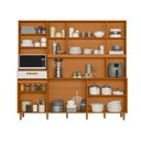 Ver imagem 3 de Kit Armário Cozinha Completa Pilar 11 Portas 1 Gaveta Freijo Off White Poliman