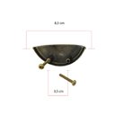 Ver imagem 2 de Kit 3 Puxador Concha Puxadores de Gaveta Armario Moveis: Ouro Velho