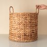 Cesto Organizador Redondo com Alças 45cm de Fibra Natural Multiuso - Oikos - 5