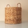Cesto Organizador Redondo com Alças 45cm de Fibra Natural Multiuso - Oikos - 4