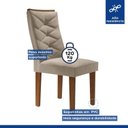Ver imagem 4 de Kit 4 Cadeiras para Sala de Jantar Germany Espresso Móveis