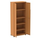 Ver imagem 2 de Armário Alto 2 Portas Pandin 90 Cm (largura) Inmetro Estrutura e Portas Aço Laranja C/ Chave