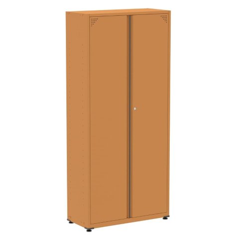 Armário Alto 2 Portas Pandin 90 Cm (largura) Inmetro Estrutura e Portas Aço Laranja C/ Chave