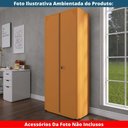 Ver imagem 7 de Armário Alto 2 Portas Pandin 90 Cm (largura) Inmetro Estrutura e Portas Aço Laranja C/ Chave