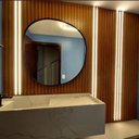 Ver imagem 2 de Kit 03 Peças Painel Ripado em PVC com Revestimento Melamínico L 20cm X C 300cm