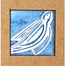Mini Quadro Pomba Azul (mod.4) 7,5cm X 7,5cm - Cláudio Pastro - 2