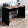 Mesa Escritório Diretor 120cm Marrom E Preto - 12
