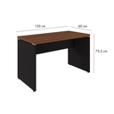 Ver imagem 3 de Mesa para Escritório Diretor 120cm Marrom e Preto Yescasa