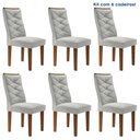 Ver imagem 1 de Kit 6 Cadeiras para Sala de Jantar Germany Espresso Móveis