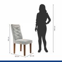 Ver imagem 6 de Kit 6 Cadeiras para Sala de Jantar Germany Espresso Móveis