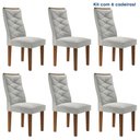 Ver imagem 1 de Kit 6 Cadeiras para Sala de Jantar Germany Espresso Móveis