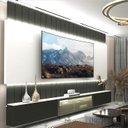 Ver imagem 1 de Estante Home para Tv até 85 Polegadas com Led 260cm Soberano Reflecta