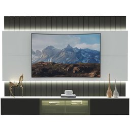 Estante Home para Tv até 85 Polegadas com Led 260cm Soberano Reflecta - 7
