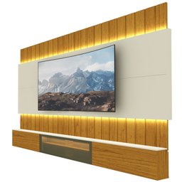 Estante Home para Tv até 90 Polegadas com Led 260cm Soberano Reflecta 100% MDF - 9