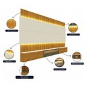 Ver imagem 6 de Estante para TV e Home Theater até 115 Polegadas 100% MDF com LED com Vidro Reflecta 260CMX251,5cm LED Soberano Marrom