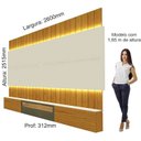 Ver imagem 5 de Estante para TV e Home Theater até 115 Polegadas 100% MDF com LED com Vidro Reflecta 260CMX251,5cm LED Soberano Marrom