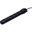 Ver imagem 1 de Filtro de Linha Qualitronix 5 Tomadas Bivolt Preto - Qfl5