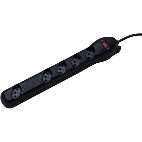 Filtro de Linha Qualitronix 5 Tomadas Bivolt Preto - Qfl5