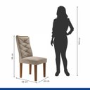 Ver imagem 6 de Kit 6 Cadeiras para Sala de Jantar Germany Espresso Móveis