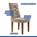 Ver imagem 3 de Kit 6 Cadeiras para Sala de Jantar Germany Espresso Móveis