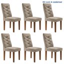 Ver imagem 2 de Kit 6 Cadeiras para Sala de Jantar Germany Espresso Móveis