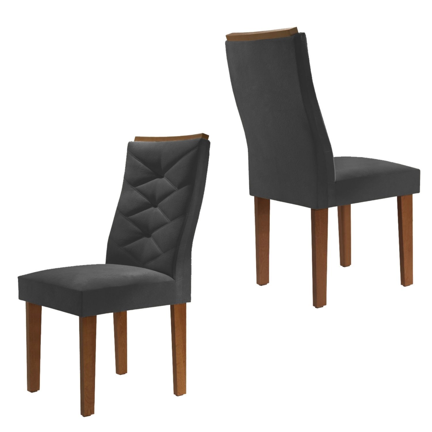 Conjunto 6 Cadeiras para Sala de Jantar Germany Espresso Móveis