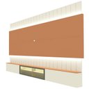 Ver imagem 2 de Estante Home para Tv até 85 Polegadas com Led 260cm Soberano Reflecta