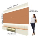 Ver imagem 4 de Estante Home para Tv até 85 Polegadas com Led 260cm Soberano Reflecta
