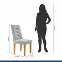 Ver imagem 6 de Kit 6 Cadeiras para Sala de Jantar Germany Espresso Móveis