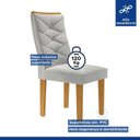 Ver imagem 5 de Kit 6 Cadeiras para Sala de Jantar Germany Espresso Móveis