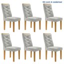 Ver imagem 1 de Kit 6 Cadeiras para Sala de Jantar Germany Espresso Móveis